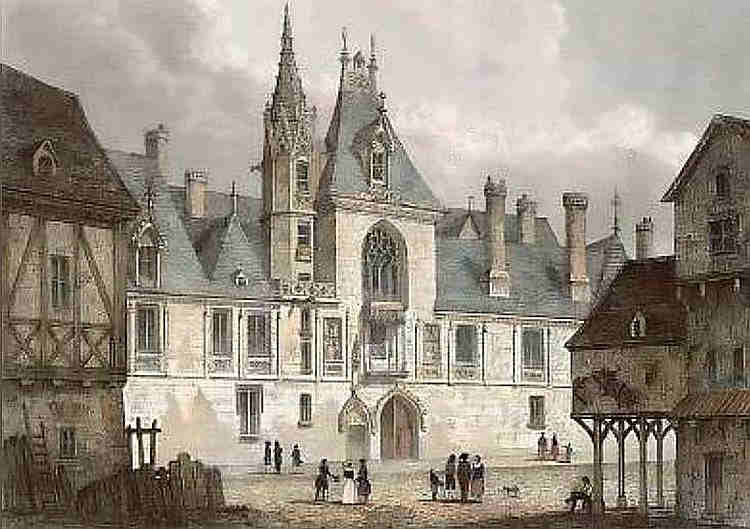 Gravure palais Jacques Coeur, Bourges