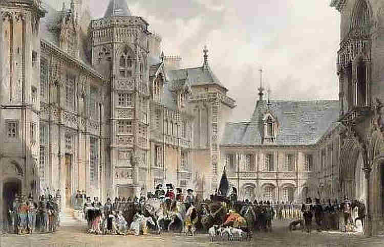 Gravure palais Jacques Coeur, Bourges