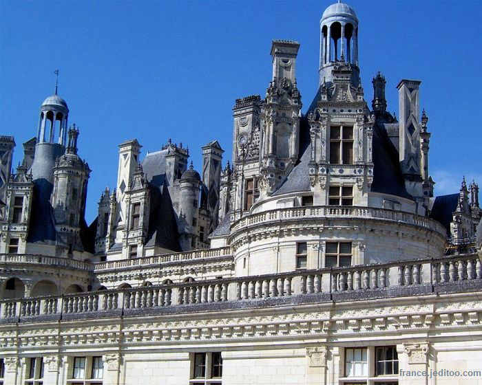 Toit et lanternes Ch&acirc;teau  de Chambord - Roof and  lanternes