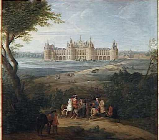 Pierre Denis Martin vue du chateau de Chambord.