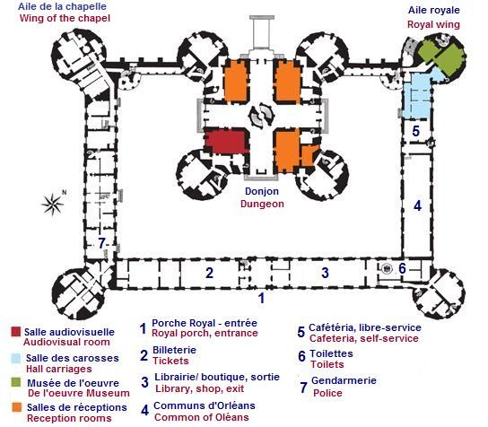 plan rez-de-chauss&eacute;e Chambord