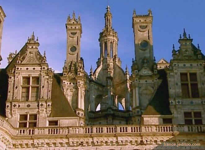 lanternes de toit  du Ch&acirc;teau de Chambord