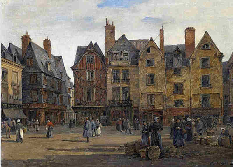 Place PLumereau Tours par Paul Joseph Victor Dargaud