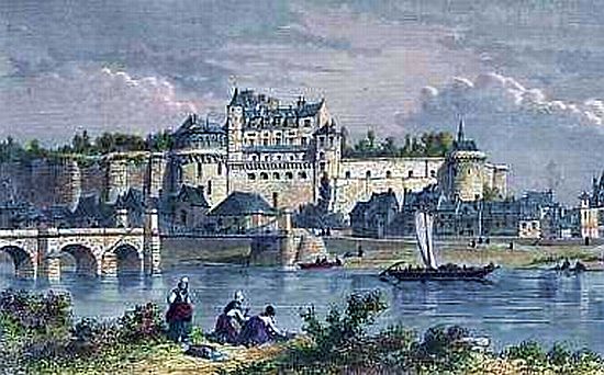 Le ch&acirc;teau d'Amboise en 1877
