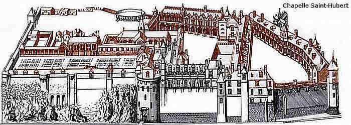 Le ch&acirc;teau d'Amboise au 16e si&egrave;cle
