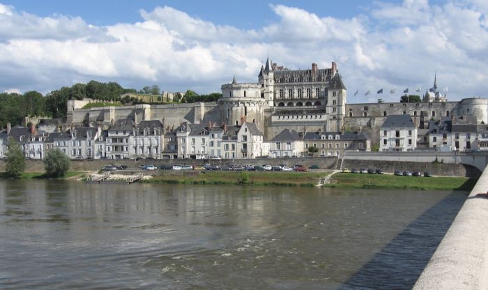 Vue d'Amboise et  du ch&acirc;teau