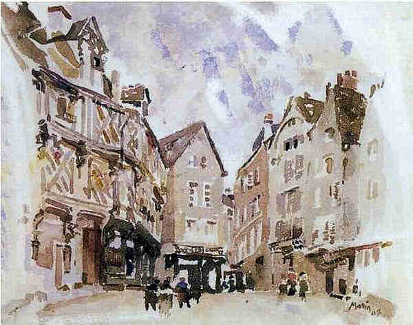 Vieilles maisons de Chartres par John Marin