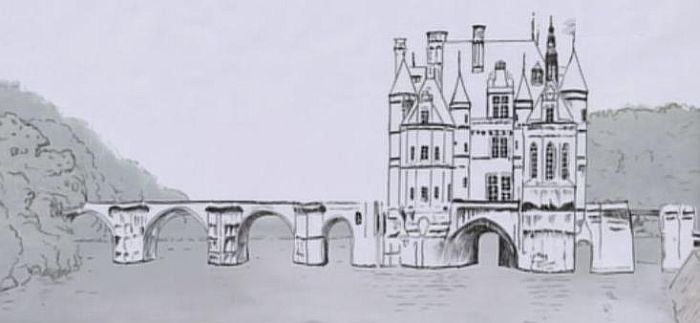 Evolution du chateau de Chenonceau