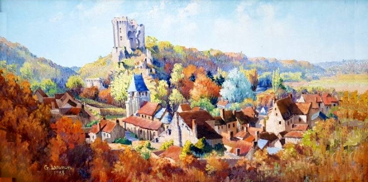 Vue de Lavardin par G. Latouche