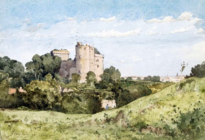 Chateau de Chissay par Henri  Joseph Harpignies