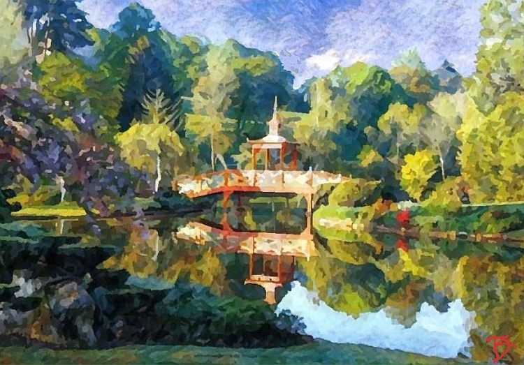 Reflets sur le parc d'Apremont-sur-Aller par Dan Kopel