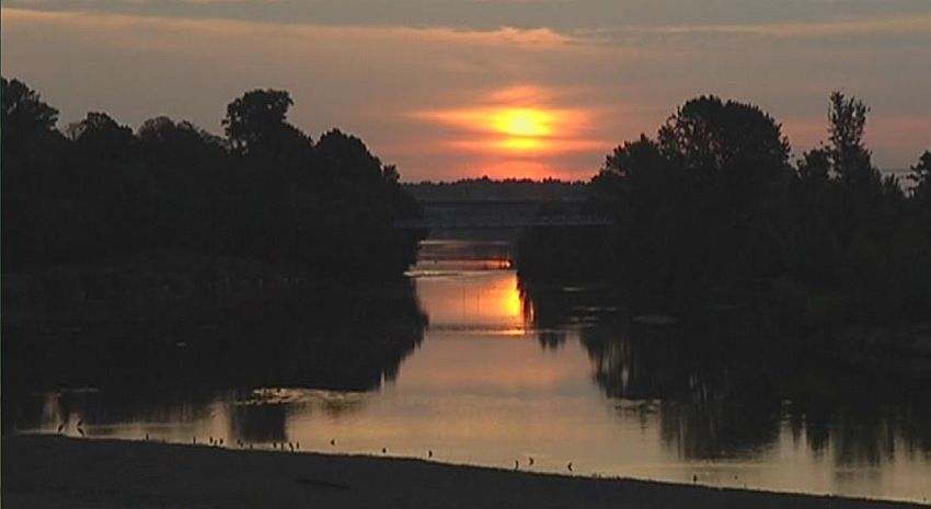 Coucher de soleil en Touraine