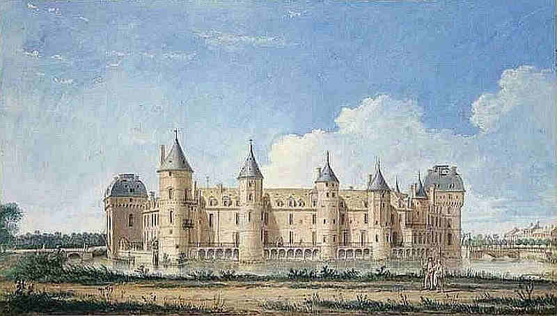 ch&acirc;teau des St-Simon avant 1755 &agrave; la Fert&eacute; Vidame
