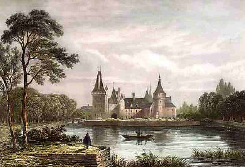 Ch&acirc;teau de Maintenon  litho 1851