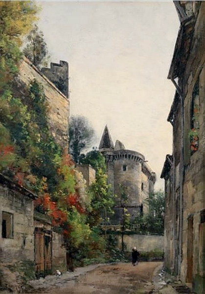 Maison &agrave; Loches par Emmanuel Lansyer