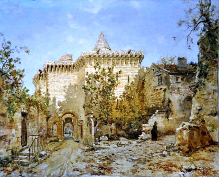 Porte chateau Loches par Emmanuel Lansyer