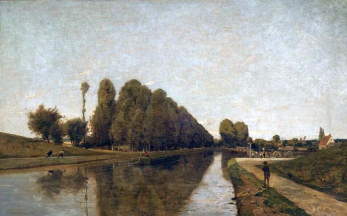 Canal de Briare par Henri  Joseph Harpignies
