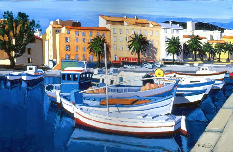 Barques de p&ecirc;cheurs dans le port d'Ajaccio par Jean Claude Quilici