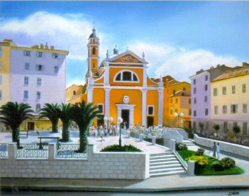 Cath&eacute;drale d'Ajaccio par Paul Fran&ccedil;ois Gr&eacute;ani