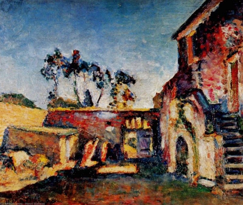 Cour du moulin &agrave; Ajaccio par Henri Matisse