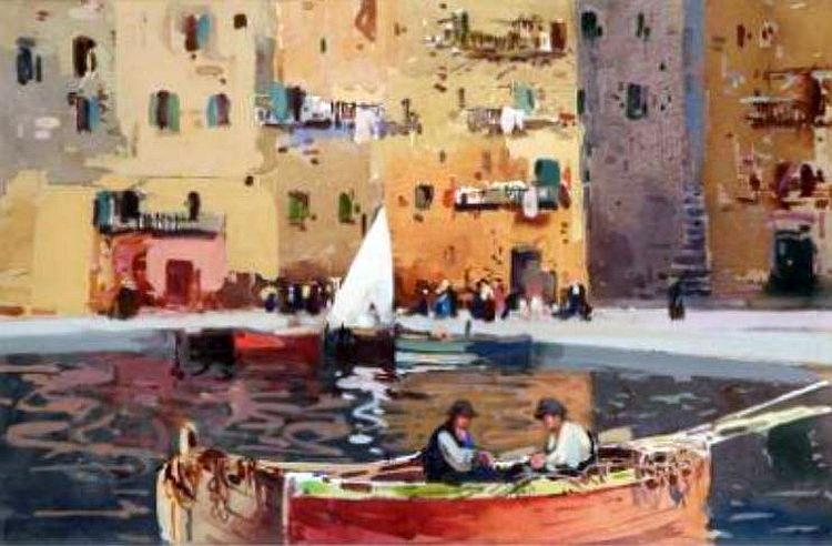 Bastia, le vieux port par Lucien Peri
