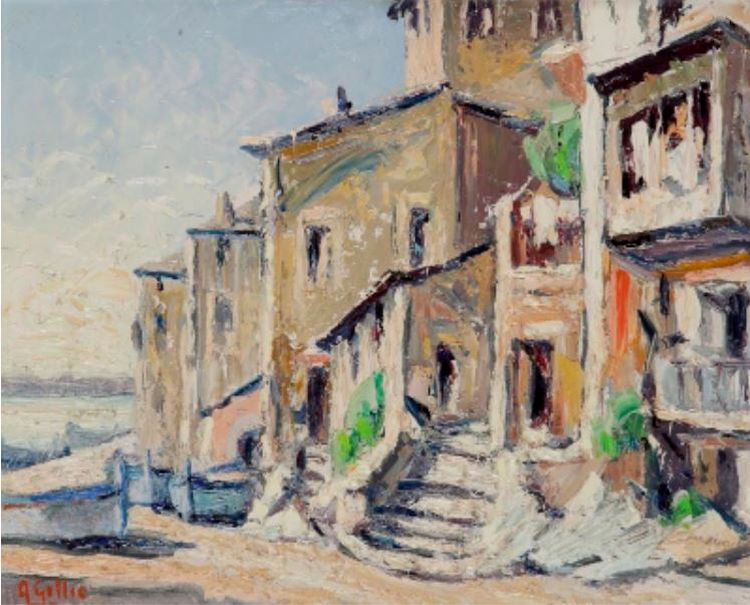 Bastia, maison du vieux port par Albert Gillio