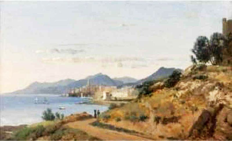 Vue de Bastia par Louis Auguste Lapito