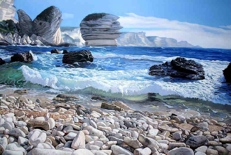 La plage de Sutta Rocca par Paul-Fran&ccedil;ois Gr&eacute;ani