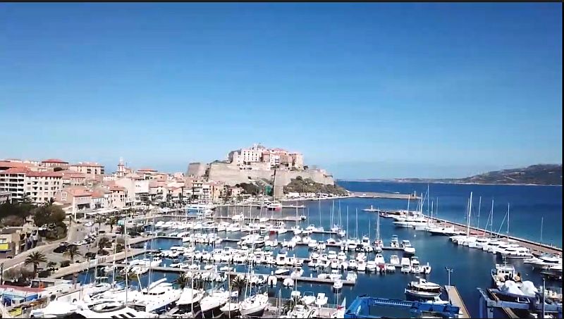 Port de plaisance de Calvi et citadelle