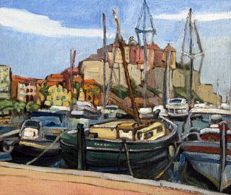 Le Papagena dans le port de Calvi  Calvi par Yves Calmejane