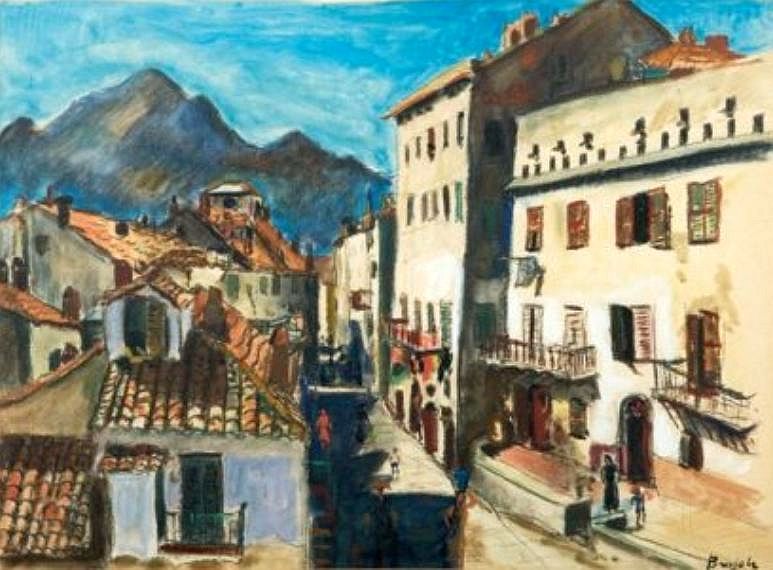 Rue &agrave; Calvi par Pierre Berjole