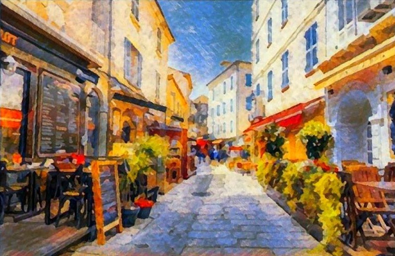 Rue Clemenceau &agrave; Calvi par Dan Kopel