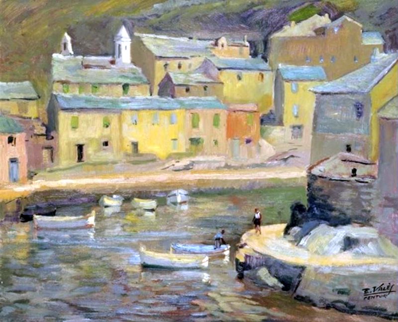 Port de Centuri, Cap Corse par Edmond Val&egrave;s