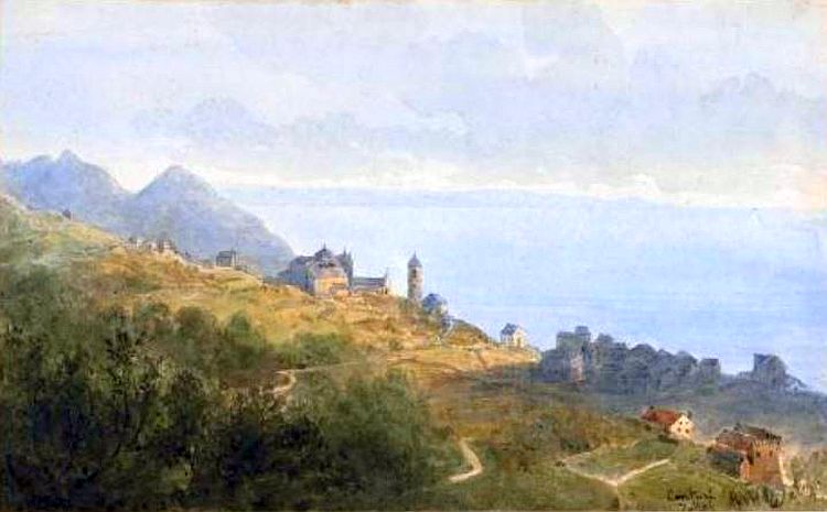 Vue village Centuri avec la baie de St-Florent, cap Corse par Charles van de Velde