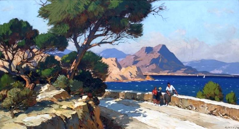 Route de la Corniche, cap Corse par Gustave Vidal