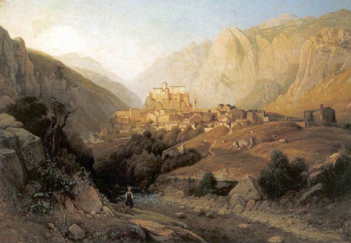 Vue de Cort&eacute; par Louis Auguste Lapito