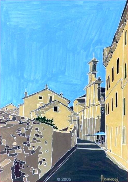 Rue de Penta-di-Casinca par Vincent Honor&eacute; 