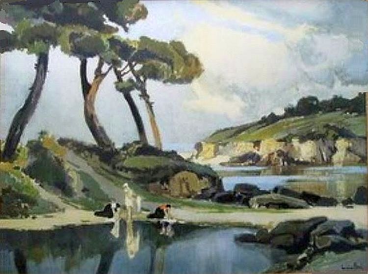 Lavandi&egrave;res &agrave; Porticcio par Lucien  Peri
