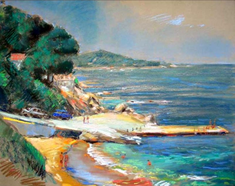 Porticcio, ancien quai  par Bernard Marie Collet