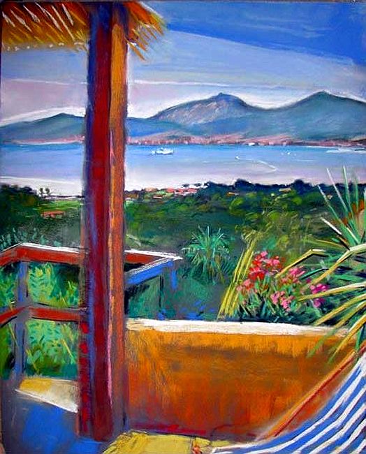 Porticcio,terrasse sur le golfe  par Bernard Marie Collet