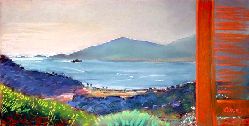 Porticcio, vue  sur la baie d'Ajaccio  par Bernard Marie Collet