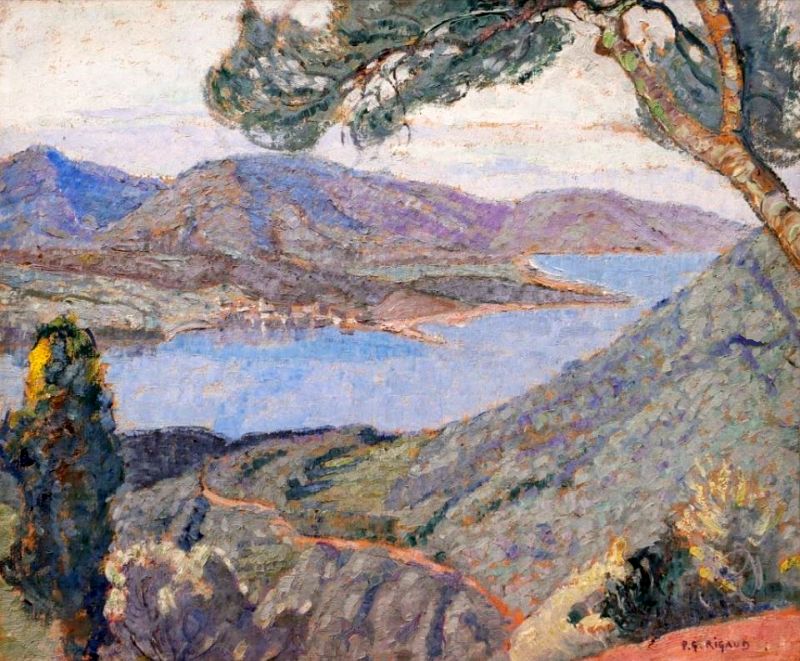 Vue baie Propriano par  Pierre Gaston, Rigaud