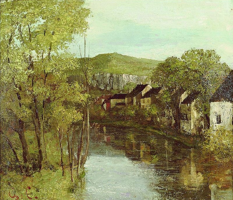 La Loue &agrave; Ornans Gustave Courbet