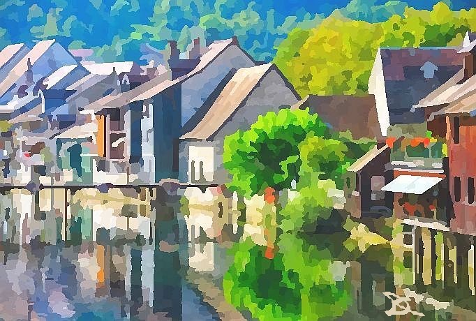 La Loue &agrave; Ornans par Dan Kopel