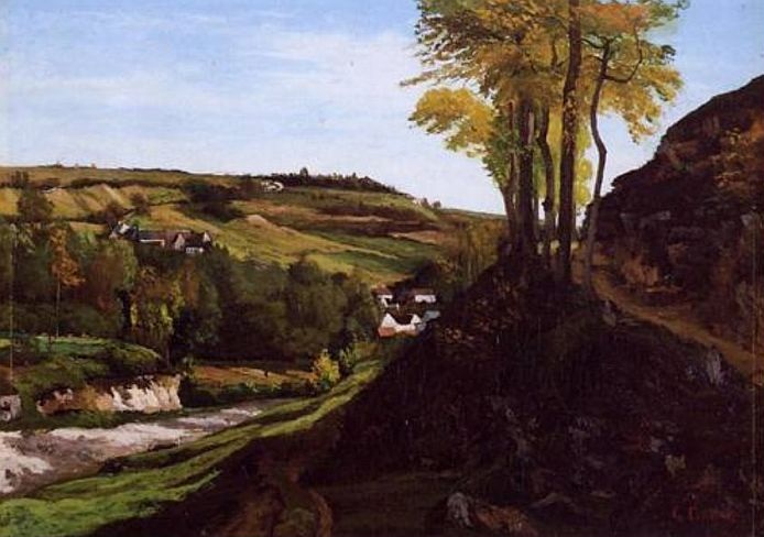 Vall&eacute;e de la Loue &agrave; Ornans par Gustave Courbet