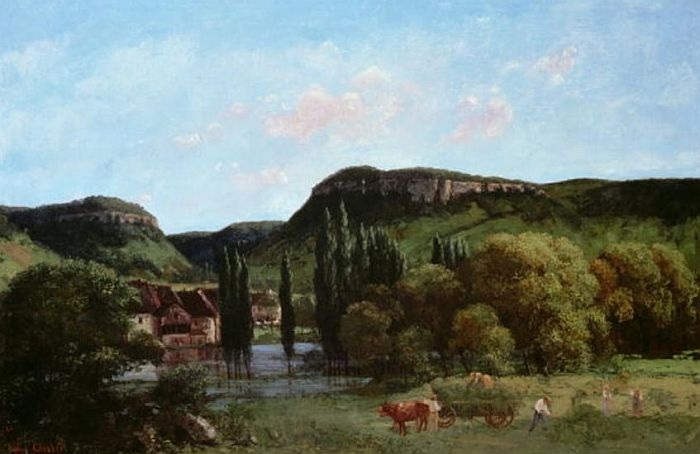 Vue d'Ornans par Gustave Courbet