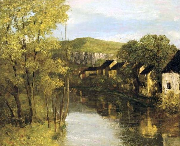 Vue d'Ornans par Gustave Courbet