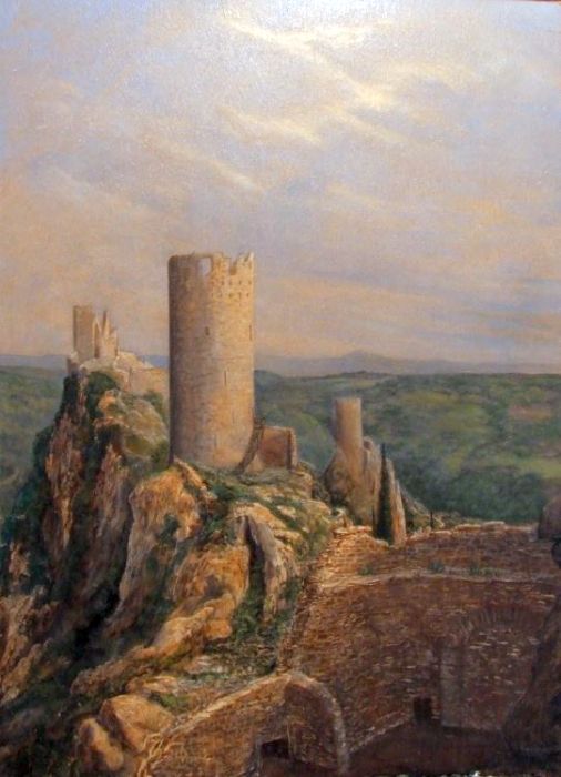 Lastours castles by Bernard Reynolds
