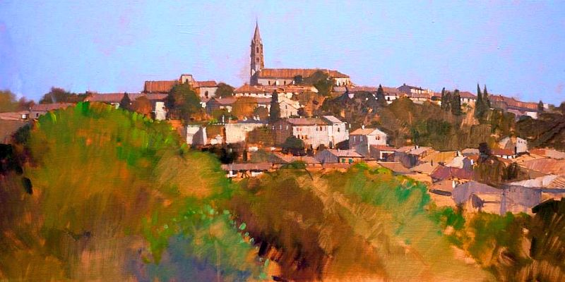 Fanjeaux, south of France by David Sawyerrba