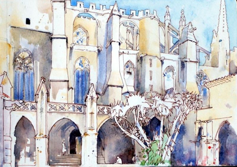 Cloitre cath&eacute;drale de Narbonne par Andr&eacute; Rouquet
